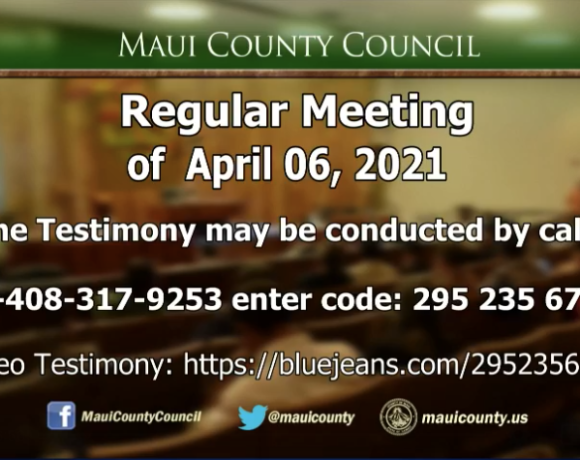 Maui County Council Regular meeting of April 6, 2021